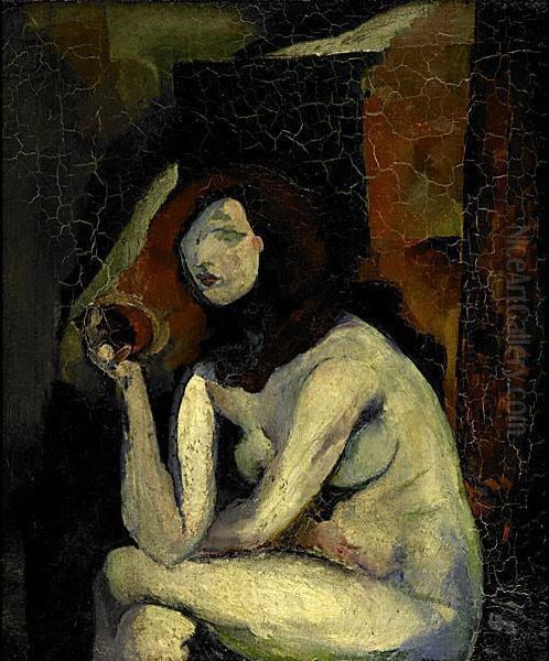 Nude Oil Painting by Arthur Beecher Carles