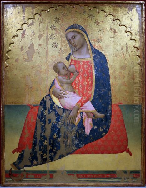 madonna dell'umilta Oil Painting by Allegretto Nuzi