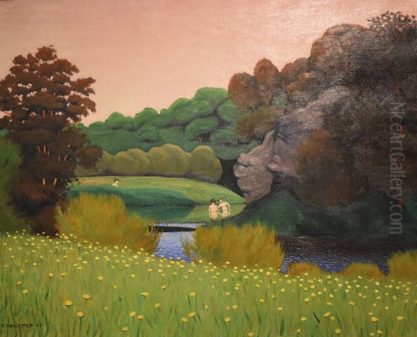 Baigneuses dans un paysage Oil Painting by Felix Vallotton