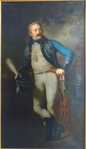 Portrait of Baron Johann Adolf von Thielmann Oil Painting by Anton Graff