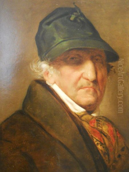 Bildnis des Bildhauers Gottfried Schadow Oil Painting by Friedrich von Amerling