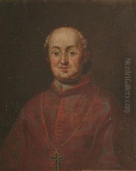 Alvise Foscari(1679-1758), patriarch of Venice Oil Painting by Unidentified painter