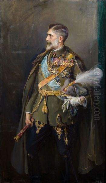 Portrait of King Ferdinand I of Romania Oil Painting by Philip de Laszlo