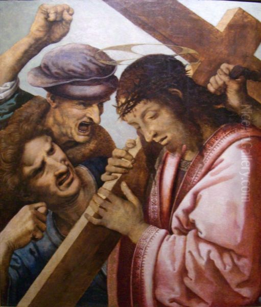 Christ Carrying the Cross Oil Painting by Leonardo Da Vinci