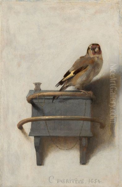 alhsuwn Oil Painting by Carel Fabritius