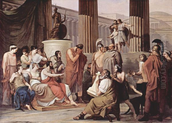 Ulysses at the court of Alcinous Oil Painting by Francesco Hayez