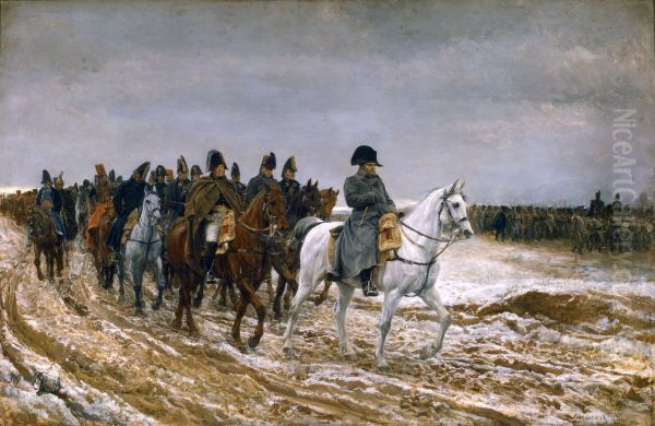 La campagna di Francia. Oil Painting by Jean-Louis-Ernest Meissonier