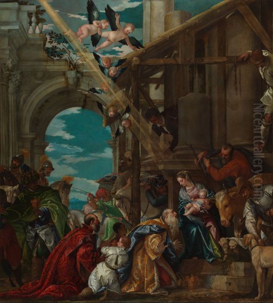 Adoration of the Magi Oil Painting by Paolo Veronese