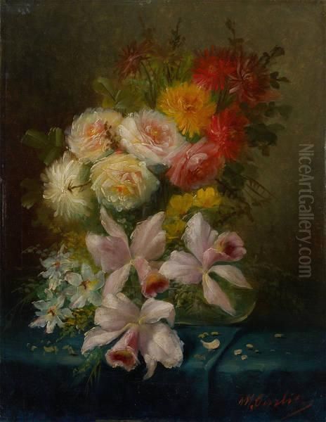 Composition Florale Oil Painting by Max Carlier