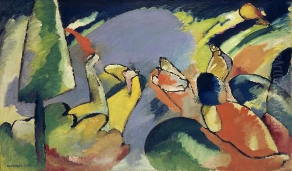 Improvisation 14 Oil Painting by Wassily Kandinsky