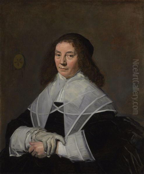 Dorothea Berck (1593-1684), wife of Joseph Coymans (1591-after 1660). Oil Painting by Frans Hals