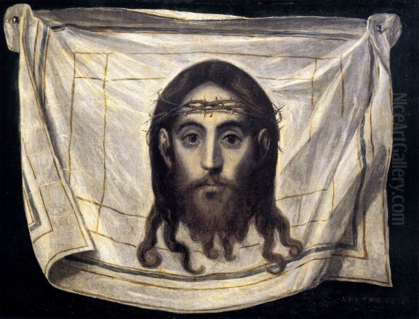 The Veil of St Veronica Oil Painting by El Greco