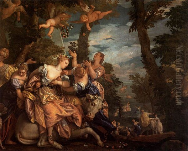 The abduction of Europa Oil Painting by Paolo Veronese