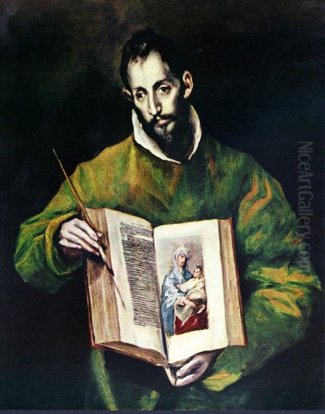 Saint Luke the Evangelist Oil Painting by El Greco