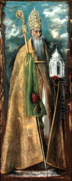 Saint Augustine Oil Painting by El Greco