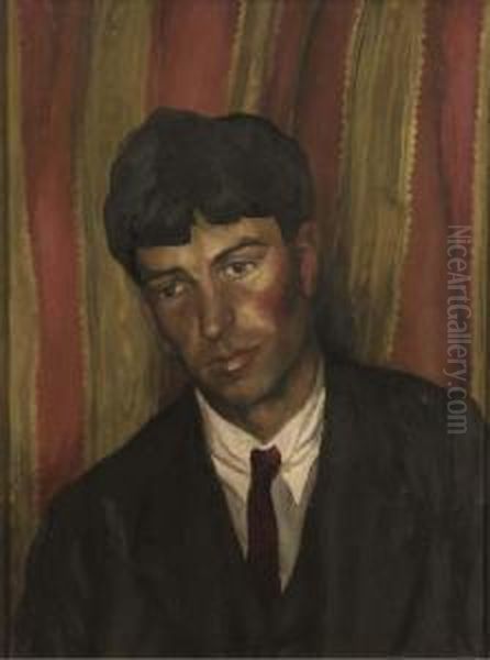 Portrait Of Stanley Spencer Oil Painting by Hilda Carline