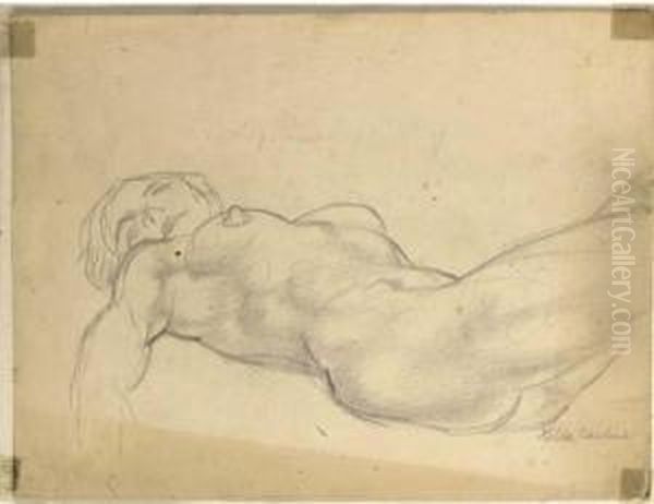 A Reclining Nude by Hilda Carline