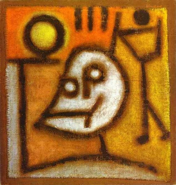 Tod und Feuer Oil Painting by Paul Klee