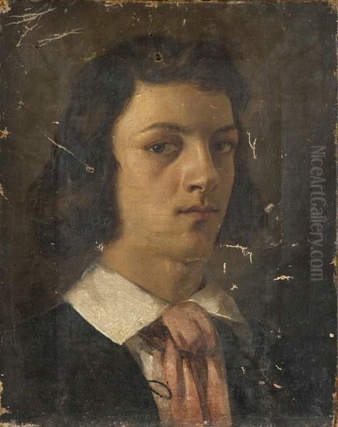 Autoritratto Oil Painting by Giulio Carlini