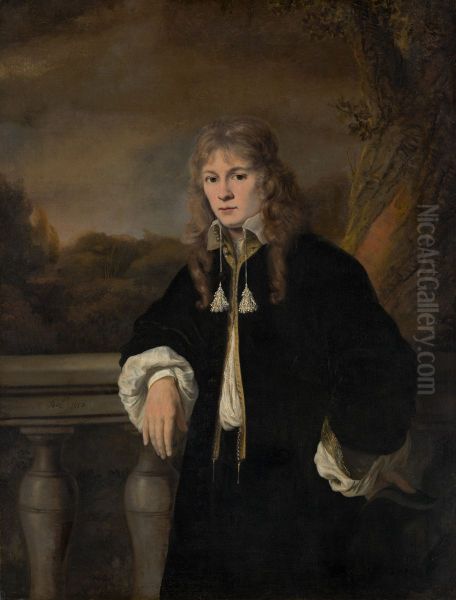 Portrait of a Young Man, presumably Louis Trip Jr (1638-1655) Oil Painting by Ferdinand Bol