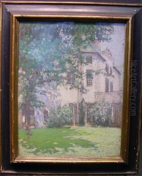 Otto Kahn's House, Cedar Court, Long Island Oil Painting by Mary Helen Carlisle