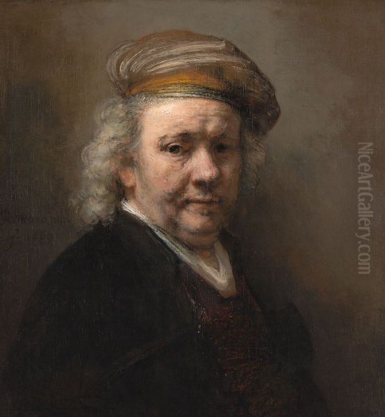 Self-portrait Oil Painting by Rembrandt