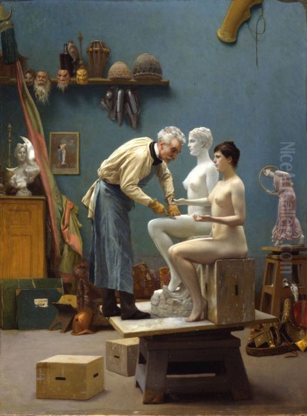 The Artist Sculpting Tanagra Oil Painting by Jean-Leon Gerome