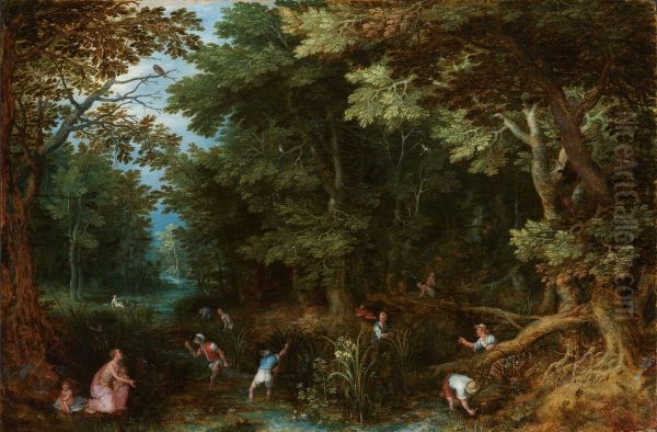 Latona and the Lycian Peasants Oil Painting by Jan Brueghel the Elder