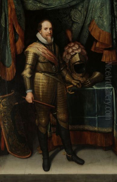 Maurits, Prince of Orange (1567-1625) Oil Painting by Michiel Jansz. van Mierevelt