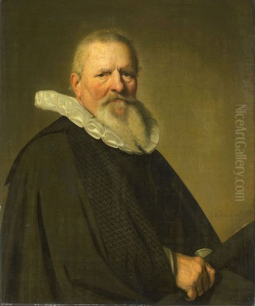 Pieter Jacobsz Schout (1570-1645), Burgomaster of Haarlem Oil Painting by Johannes Cornelisz Verspronck