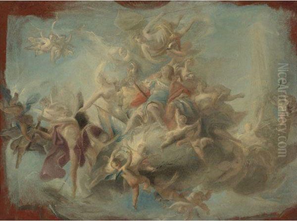 The Apotheosis Of A Hero Oil Painting by Carlo Innocenzo Carloni