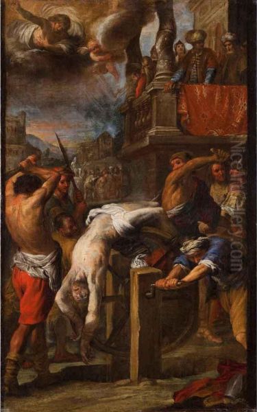 Il Supplizio Di San Clemente Oil Painting by Giovanni Battista Carlone