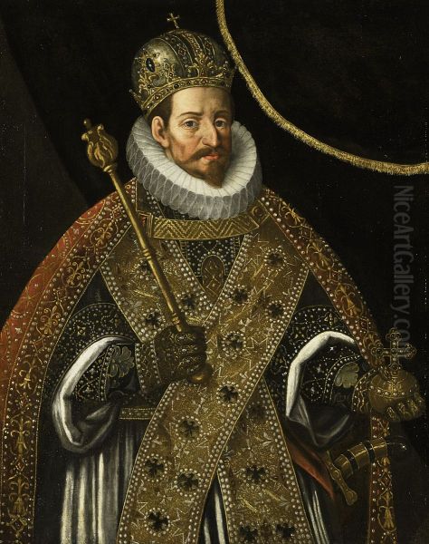 Matthias, Emperor of the Holy Roman Empire (1557-1619) Oil Painting by Hans Von Aachen