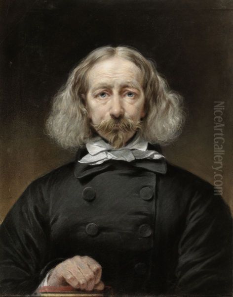 Self-portrait Oil Painting by Jean Augustin Daiwaille