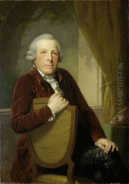 Johannes Lublink II (1736-1816). Filosoof, letterkundige en staatsman Oil Painting by Johann Friedrich August Tischbein