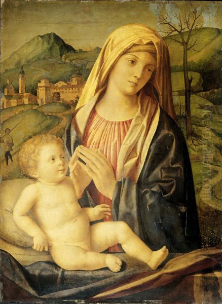 Virgin and Child Oil Painting by Niccolo Rondinelli