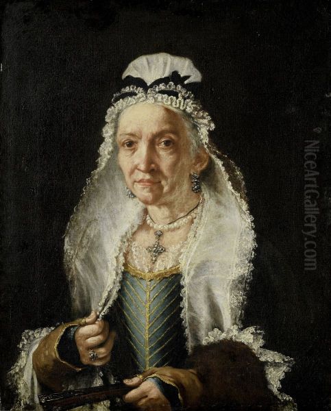 Portrait of an Old Lady Oil Painting by Fra Galgario