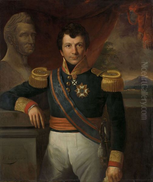 Johannes Graaf van den Bosch (1780-1844). Gouverneur-generaal (1830-33) Oil Painting by Raden Saleh