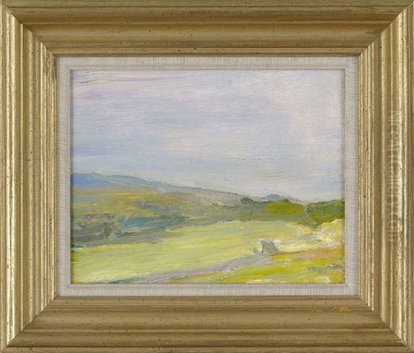 Hillside Oil Painting by Emil N.A. Carlsen