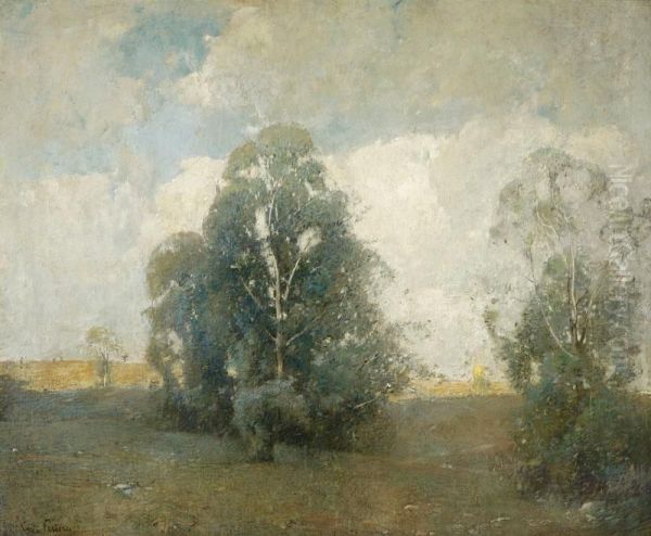 Summer Landscape Oil Painting by Emil N.A. Carlsen