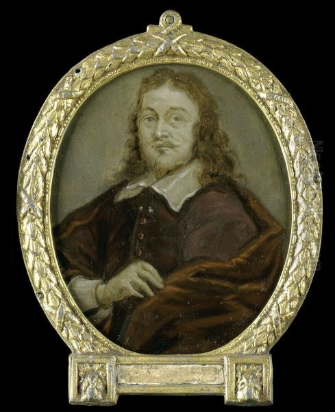 Portrait of Bonaventura Peeters (I) (1614-1652), painter Oil Painting by Arnoud Van Halen