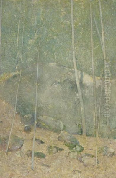 In The Maine Woods Oil Painting by Emil Carlsen