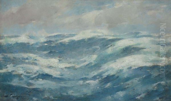 Breaking Waves Oil Painting by Emil Carlsen