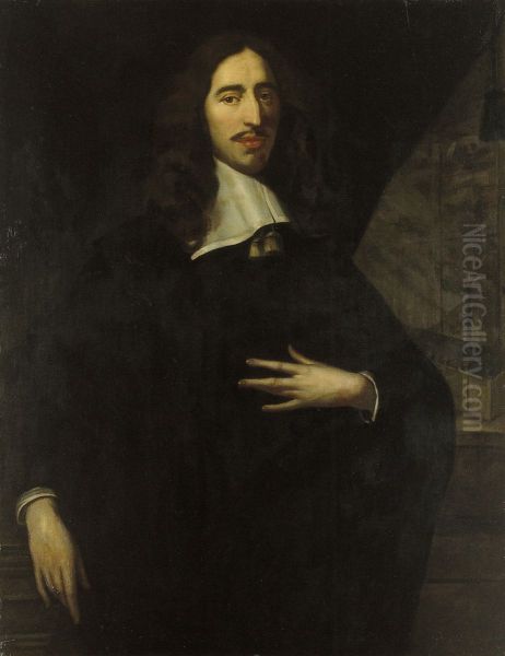 Portrait of Johan de Witt (1615-72). Grand Pensionary of Holland Oil Painting by Jan de Baen