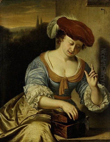 allegorie op de verloren kuisheid Oil Painting by Frans van Mieris the Elder