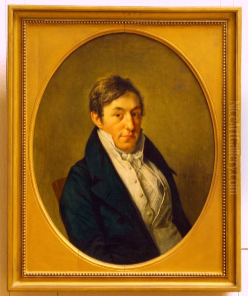 Portrait of Cornelis Joannes de Bruys Kops (1791-1858) Oil Painting by Wybrand Hendricks