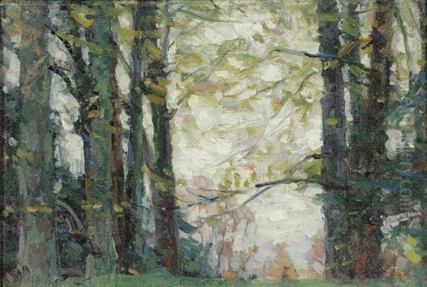 Spring In The Forest Oil Painting by John Fabian Carlson