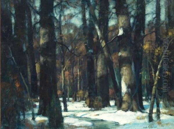 Sunny Glades Oil Painting by John Fabian Carlson