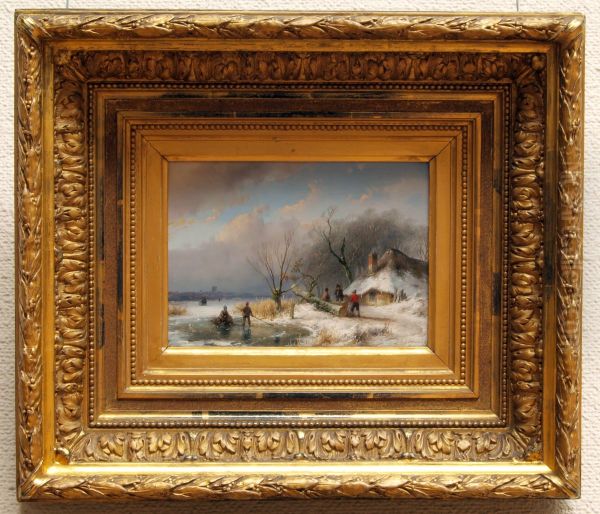 Winterlandschap Oil Painting by Andreas Schelfhout