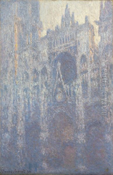 The Portal of Rouen Cathedral in Morning Light Oil Painting by Claude Monet